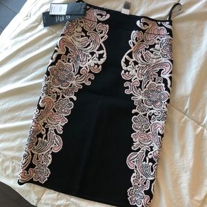 Brand new bandage embroidered skirt from BCBG